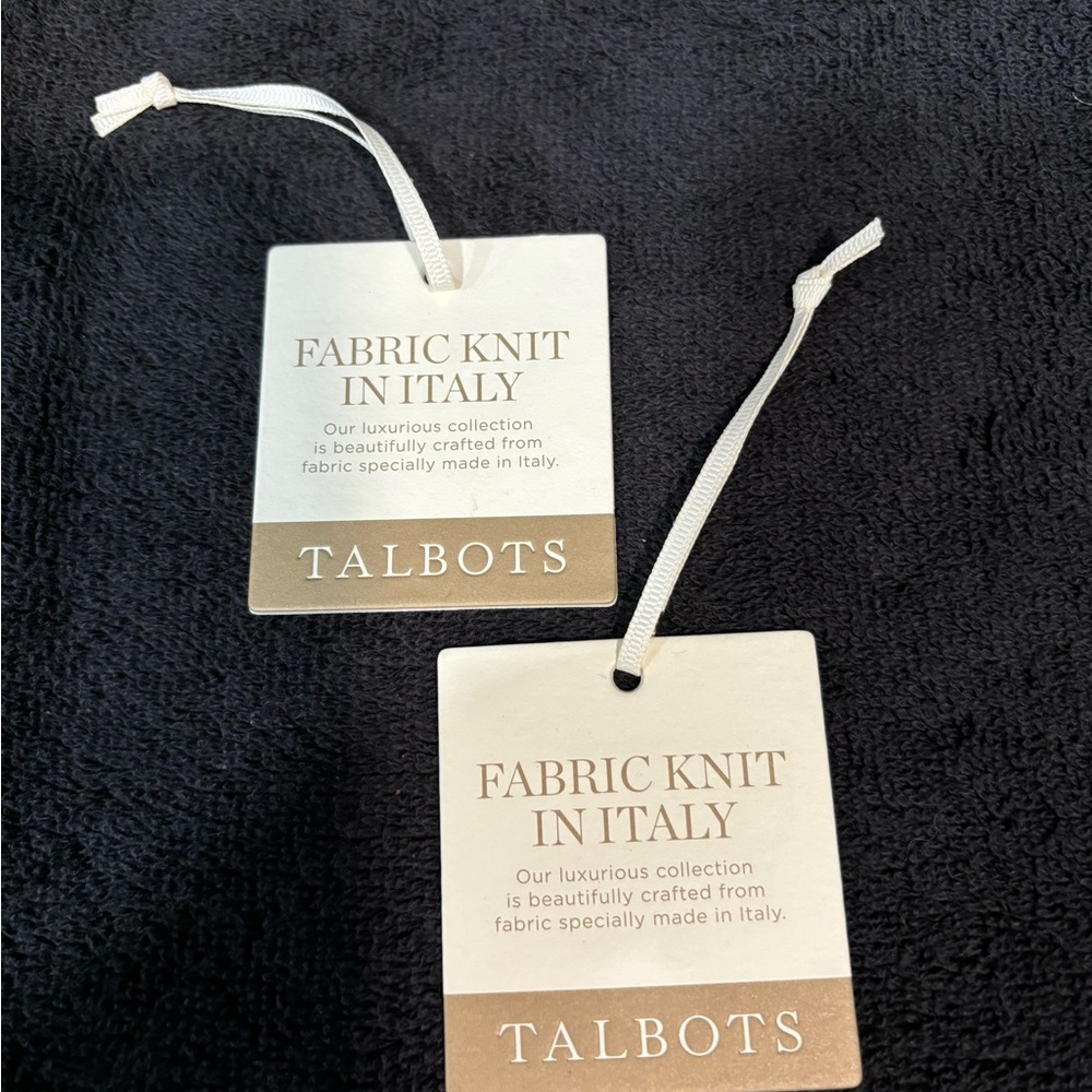 Talbots Italian Knit Suit Jacket & Pants Set Size 16 Black NWOT - Picture 13 of 13